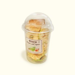 Фріпси Tasty Jar Яблучні з арахісом 80г